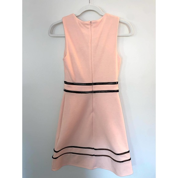 ASOS size 2 sleeveless pink midi dress cut out detail 0038 - Picture 7 of 11